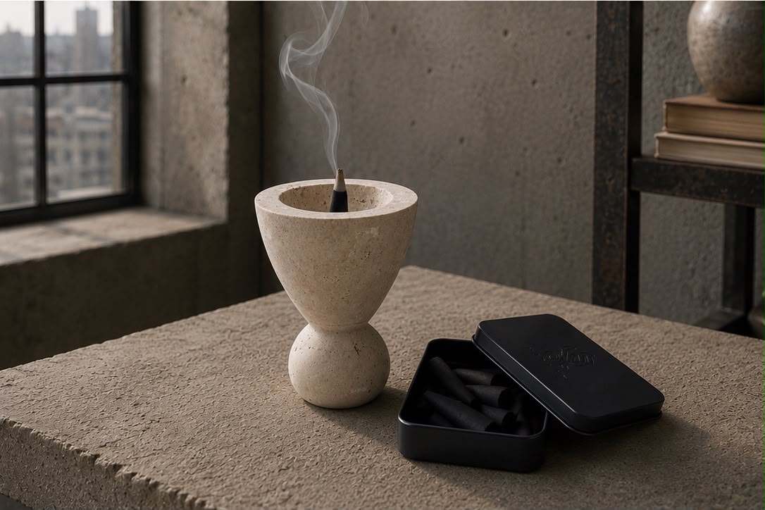 Stone Premium Burner & Incense Cones