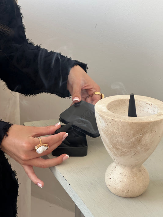 Pure Stone Premium Incense Burner & Incense Cones